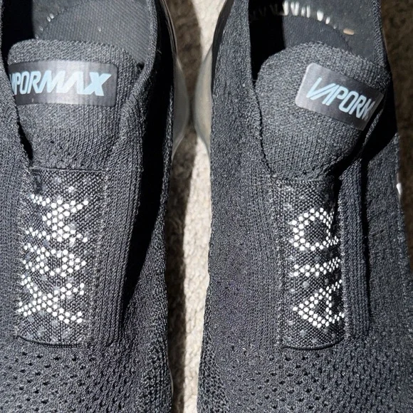 Nike Black Slip-On Vapormax Knit Sneakers - Picture 9 of 9